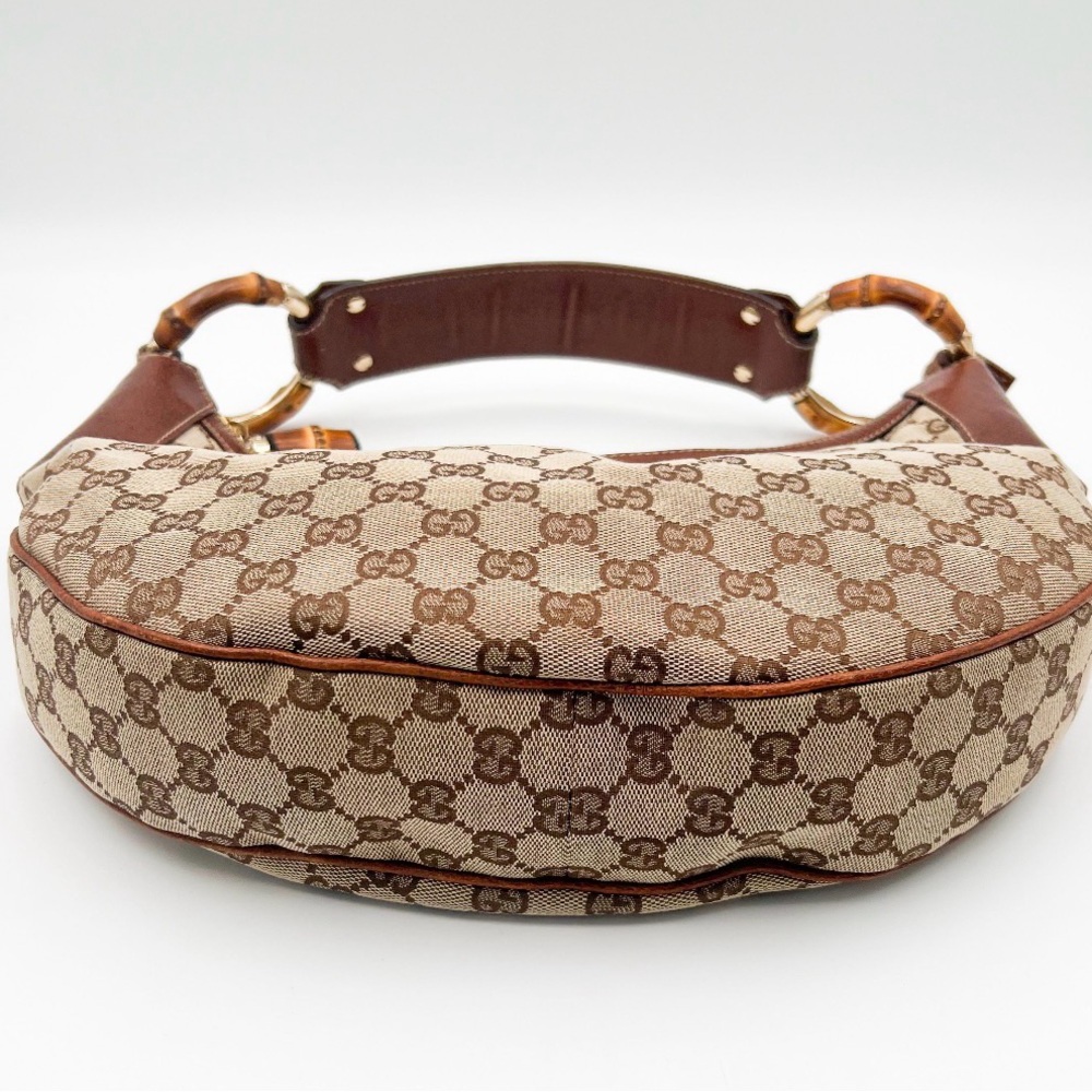Gucci Signature Brown and Tan Hobo Bag **Entrupy Certified - Picture 2 of 16